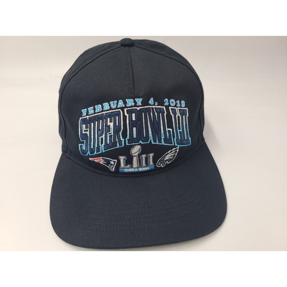 Philadelphia Eagles Super Bowl LII 47 Brand Snapback Hat Cap NFL Football Black
